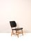 Vintage Scandinavian Black Leather Chair, 1950s, Image 2