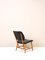 Vintage Scandinavian Black Leather Chair, 1950s 3