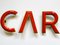 Vintage Enamel Letter Car Sign, 1940s, Set of 3 15