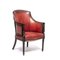 19th Century Red Leather Oxford Library Tub Chair 1