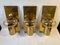 Mid-Century Brass and Glass Wall Candle Sconces, Colseth, Norway, 1960s, Set of 3 4