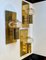 Mid-Century Brass and Glass Wall Candle Sconces, Colseth, Norway, 1960s, Set of 3 2