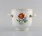 Meissen Porzellanvase mit handbemalten Blumen und Goldrand, 1920er 2