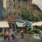 Cirano Castelfranchi, City Scene, 20th Century, Oil on Canvas, Framed 5