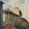 Cirano Castelfranchi, City Scene, 20th Century, Oil on Canvas, Framed 4