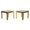 Mid-Century Modern Brass & Glass Side Tables, 1950s, Set of 2, Image 1