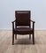 Vintage Brown Directory Armchair 7