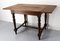 French Beech and Chestnut Foldable Dining Table, 1970s 4