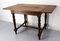 French Beech and Chestnut Foldable Dining Table, 1970s, Image 4