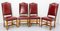 Louis XIII French Oak Dining Chairs by Os De Mouton, 1960, Set of 4 2