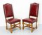 Louis XIII French Oak Dining Chairs by Os De Mouton, 1960, Set of 4 4