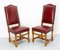 Louis XIII French Oak Dining Chairs by Os De Mouton, 1960, Set of 4, Image 4