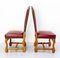 Französische Louis XIII Esszimmerstühle aus Eiche von Os De Mouton, 1960, 4er Set 6