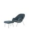Womb Chair mit Fußhocker von Eero Saarinen für Knoll International, USA, 1950er, 2er Set 1