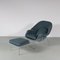 Womb Chair mit Fußhocker von Eero Saarinen für Knoll International, USA, 1950er, 2er Set 3