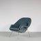 Chaise Womb avec Footxtool par Eero Saarinen pour Knoll International, USA, 1950s, Set de 2 5