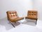 Mid-Century Modern Italian Leather Armchairs from MIM Roma, 1960s, Set of 2 2