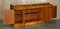 Vintage Burr Yew Wood Breakfront Sideboard with 4 Drawers 16