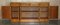 Vintage Burr Yew Wood Breakfront Sideboard with 4 Drawers 17