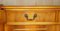 Vintage Burr Yew Wood Breakfront Sideboard with 4 Drawers 7