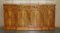 Vintage Burr Yew Wood Breakfront Sideboard mit 4 Schubladen 1