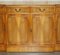 Vintage Burr Yew Wood Breakfront Sideboard with 4 Drawers 5