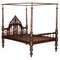 Carved 4-Poster Bed, 1780s 1