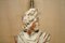 Lámparas de busto neoclásicas francesas de roble tallado y a la cal. Juego de 2, Imagen 4