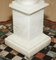 Large Antique Italian Corinthian Pillar Side Table Lamp in Carrara Marble, Image 6