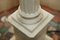 Large Antique Italian Corinthian Pillar Side Table Lamp in Carrara Marble 7