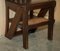English Gothic Metamorphic Library Steps Chair in Ornately Carved Oak, 1850s 7