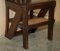 English Gothic Metamorphic Library Steps Chair in Ornately Carved Oak, 1850s, Image 7