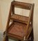English Gothic Metamorphic Library Steps Chair in Ornately Carved Oak, 1850s, Image 17