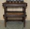 English Gothic Metamorphic Library Steps Chair in Ornately Carved Oak, 1850s 5