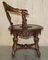 19th Century Italian Hand Carved Walnut Armchair in the style of Andrea Brustolon 16