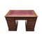 Antique Mahogany & Walnut Pedestal Desk, 1940s, Image 1