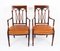 19th Century Sheraton Revival Satinwood Banded Armchairs, Set of 2 20