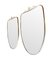 Italian Shield Mirrors with Decorative Scroll Tops, 1960s, Set of 2, Image 9