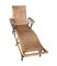 French Riviera Adjustable Sun Lounger in Woven Rattan and Bamboo, 1920s 6