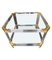 Acrylic Glass and Brass Side Tables in the style of Charles Hollis Jones, 1970s, Set of 2, Image 9