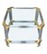 Acrylic Glass and Brass Side Tables in the style of Charles Hollis Jones, 1970s, Set of 2 6