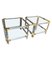 Acrylic Glass and Brass Side Tables in the style of Charles Hollis Jones, 1970s, Set of 2 10