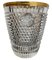 Faceted Crystal Champagne Bucket with Gold Plated Detailed Rim from Val St Lambert, 1950s, Image 5