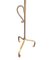 Spanish Adjustable Gilt Floor Lamp in Wrought Iron with Linen Shade, 1950s, Image 4