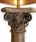 Große antike korinthische Säulenlampen aus Eiche mit geschnitzten Engelchen, 2er Set 6