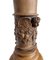 Große antike korinthische Säulenlampen aus Eiche mit geschnitzten Engelchen, 2er Set 7