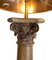 Large Antique Corinthian Column Lamps in Oak with Carved Cherubs, Set of 2 5