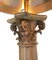 Große antike korinthische Säulenlampen aus Eiche mit geschnitzten Engelchen, 2er Set 12