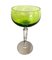 Green Crystal Hock Glasses from Val Saint Lambert, Set of 6, Image 7