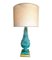 Large Spanish Turquoise Lamp in Ceramic from Ceramicas Bondia, 1950s 19